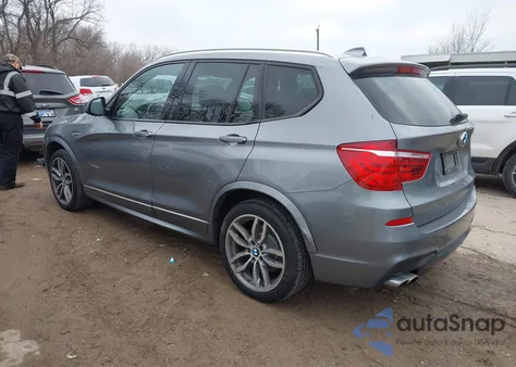 2015 BMW X3 xDrive28I из США, поврежденный, VIN 5UXWX9C53F0D47382